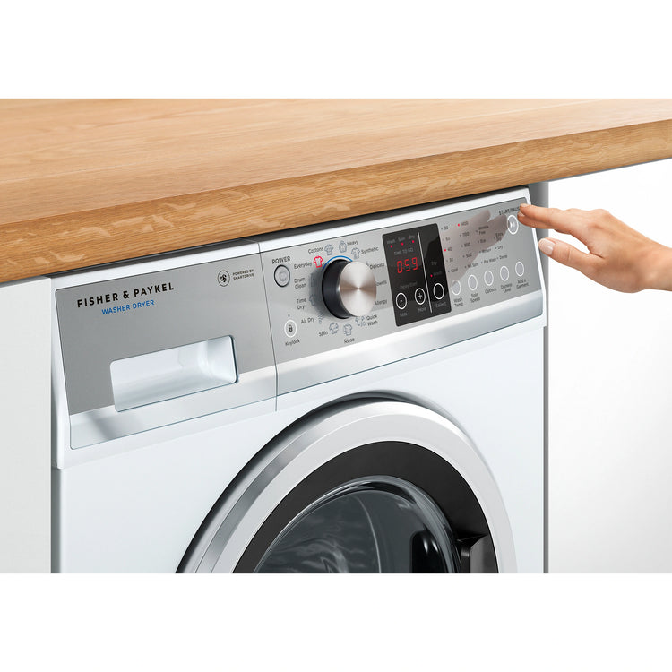 Fisher & Paykel 8.5kg/5kg Washer Dryer Combo WD8560F1, Control Panel View 5