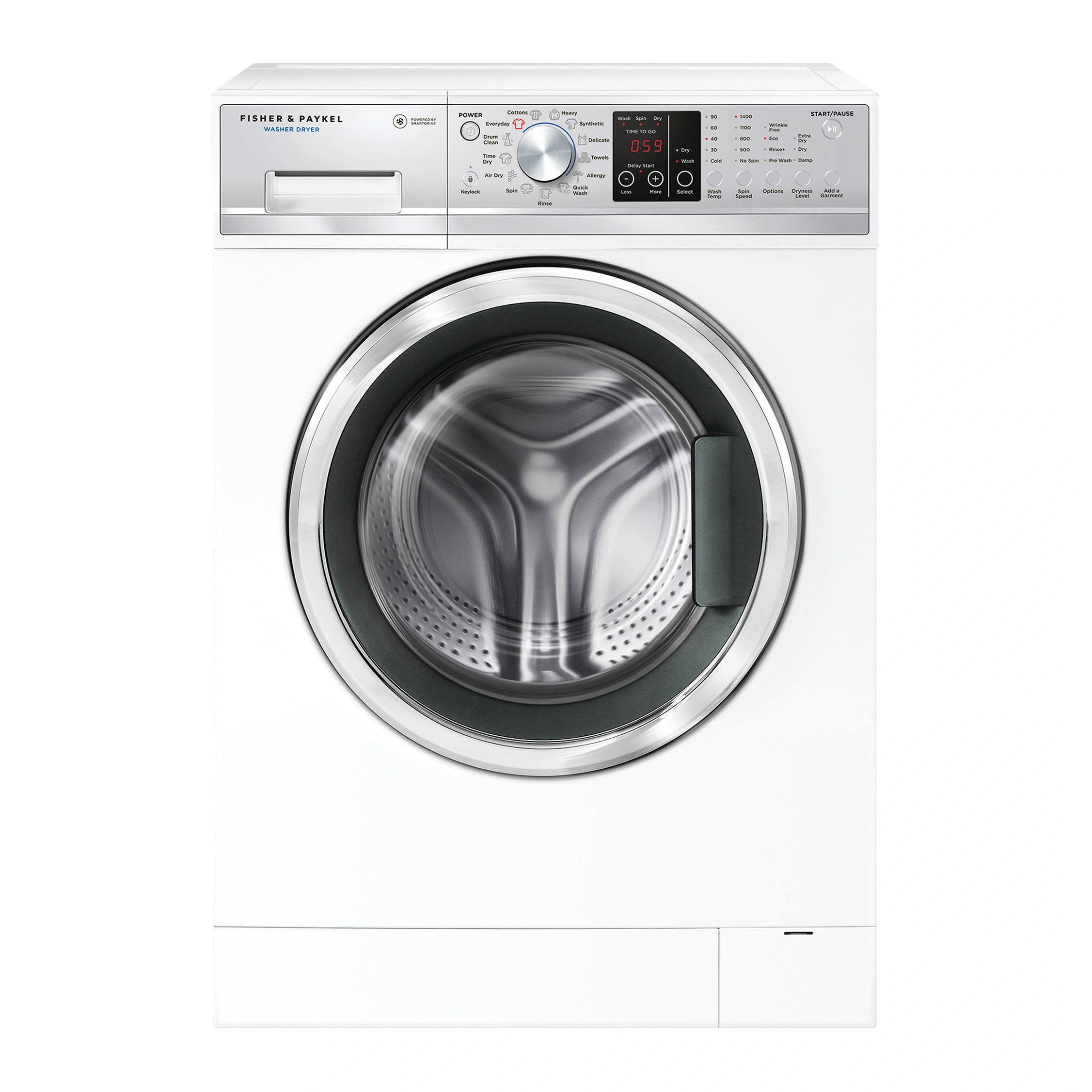 Fisher & Paykel 8.5kg/5kg Washer Dryer Combo WD8560F1, Front View