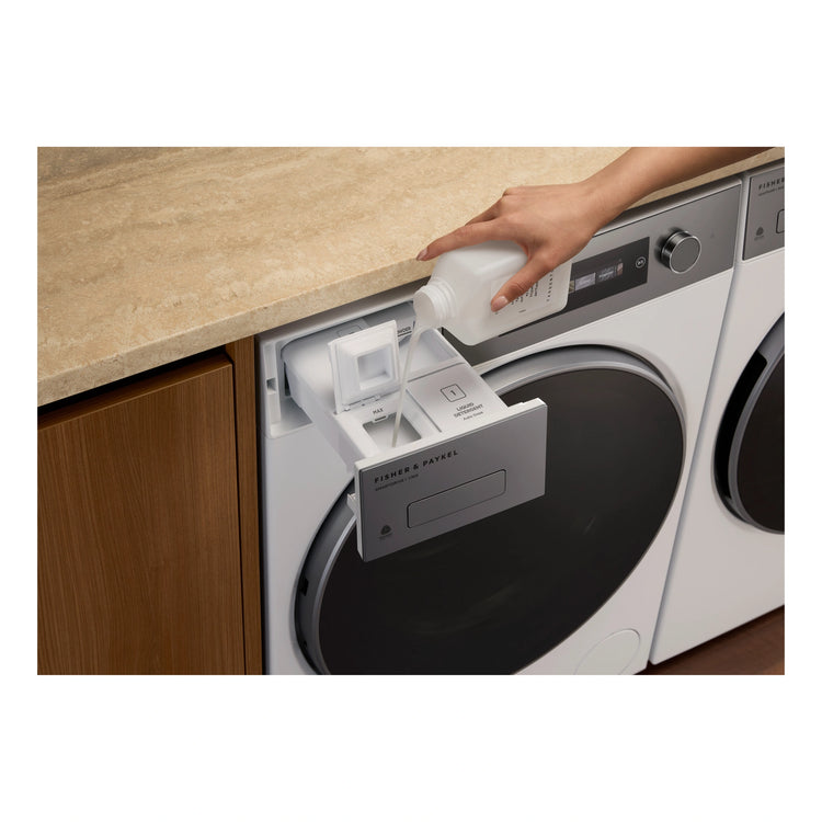 Fisher & Paykel 10kg Series 7 White Front Load Washing Machine WH1060D5, Detergent Drawer