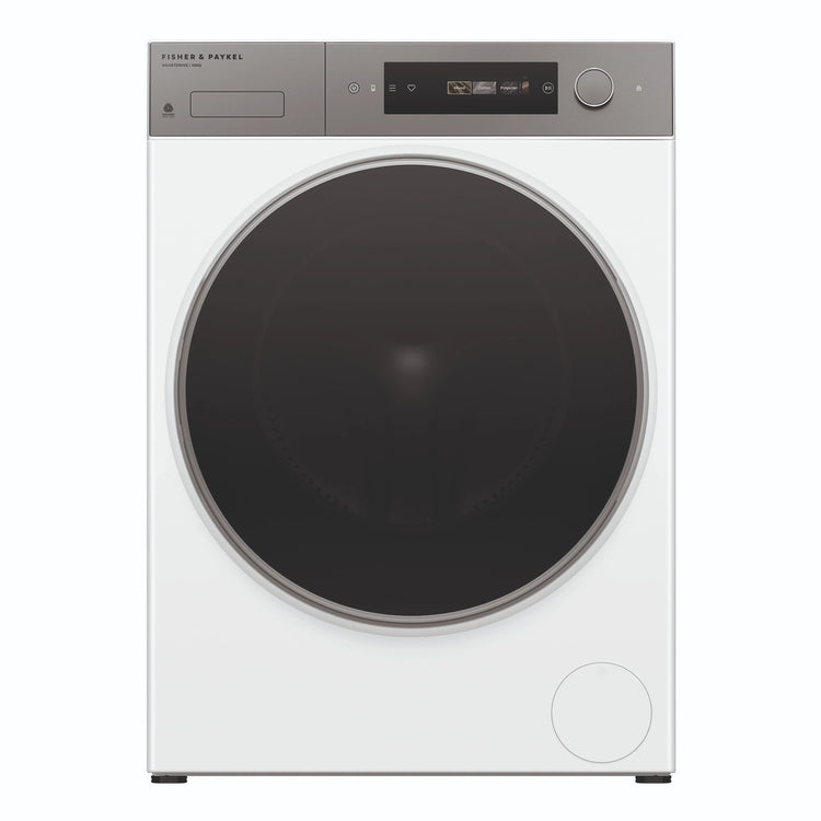 Fisher & Paykel 10kg Series 7 White Front Load Washing Machine WH1060D5, Front View