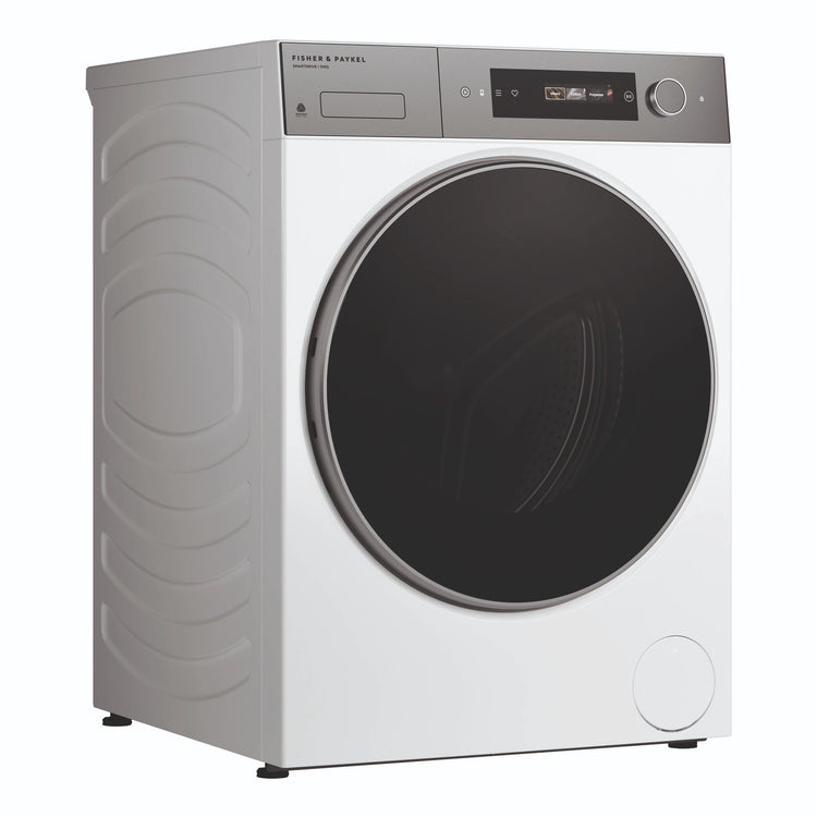 Fisher & Paykel 10kg Series 7 White Front Load Washing Machine WH1060D5, Left Side View