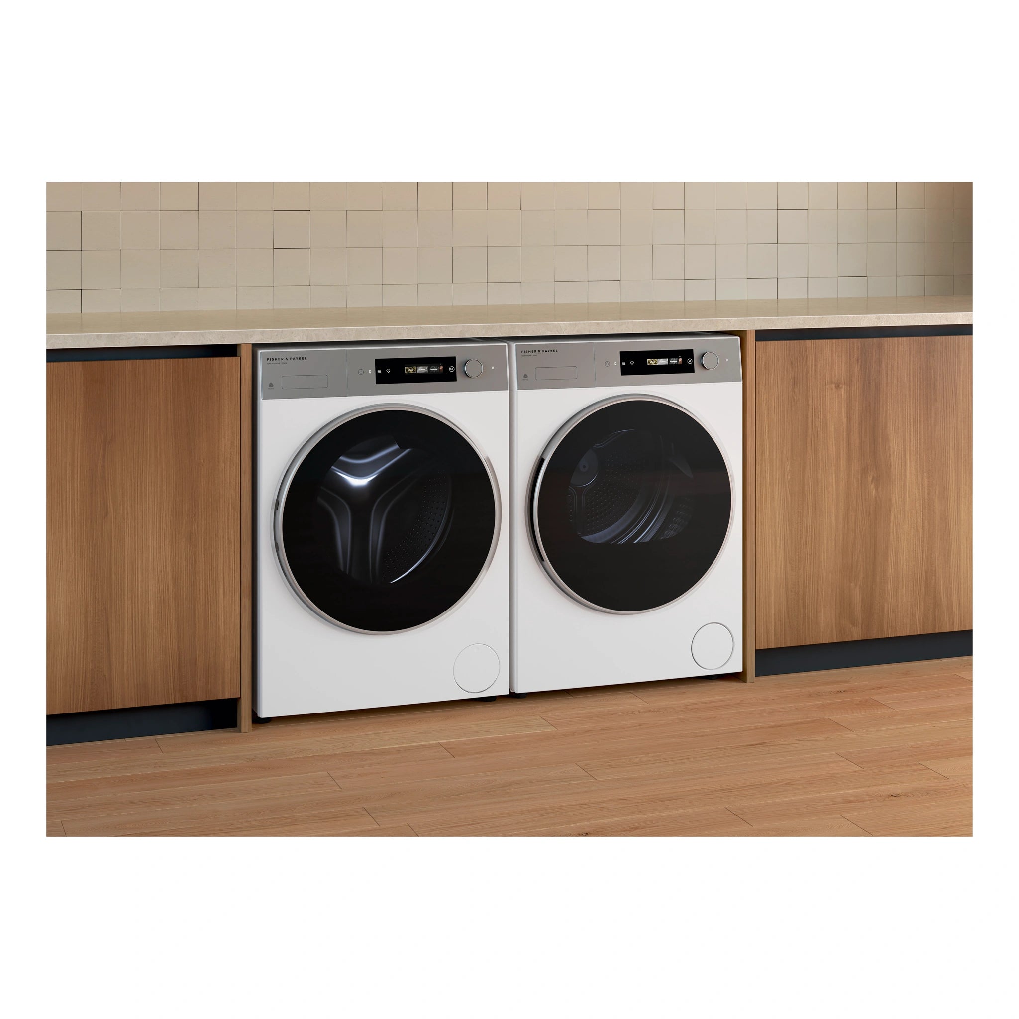 Fisher & Paykel 10kg Series 7 White Front Load Washing Machine WH1060D5, Lifestyle View