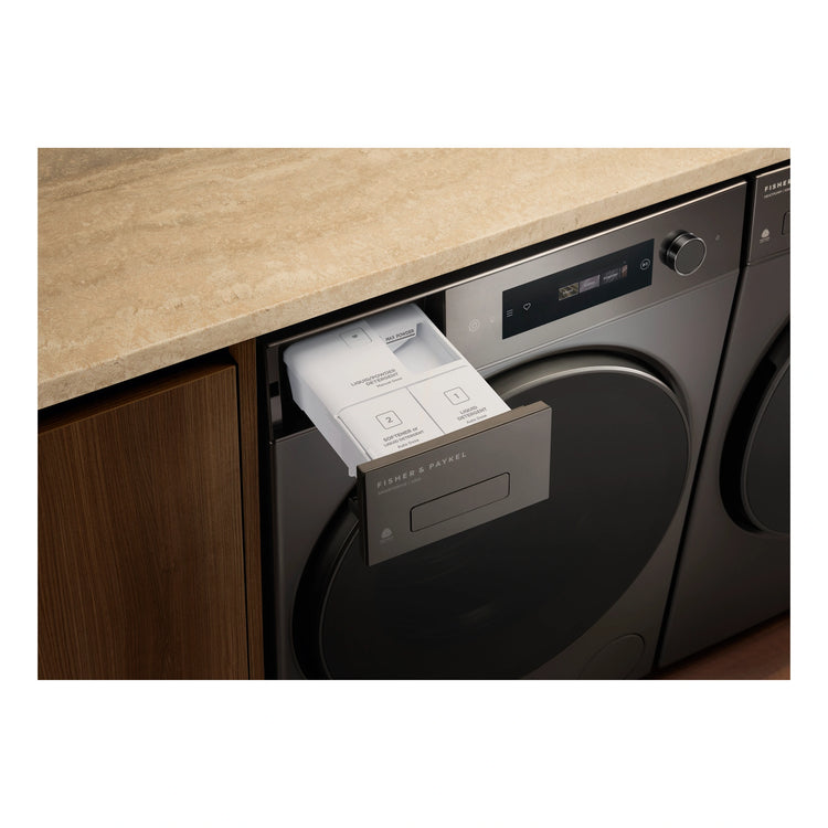 Fisher & Paykel 10kg Series 7 Graphite Front Loader Washer WH1060DG5, Detergent Drawer