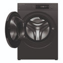 Fisher & Paykel 10kg Series 7 Graphite Front Loader Washer WH1060DG5, Front View with Door Open