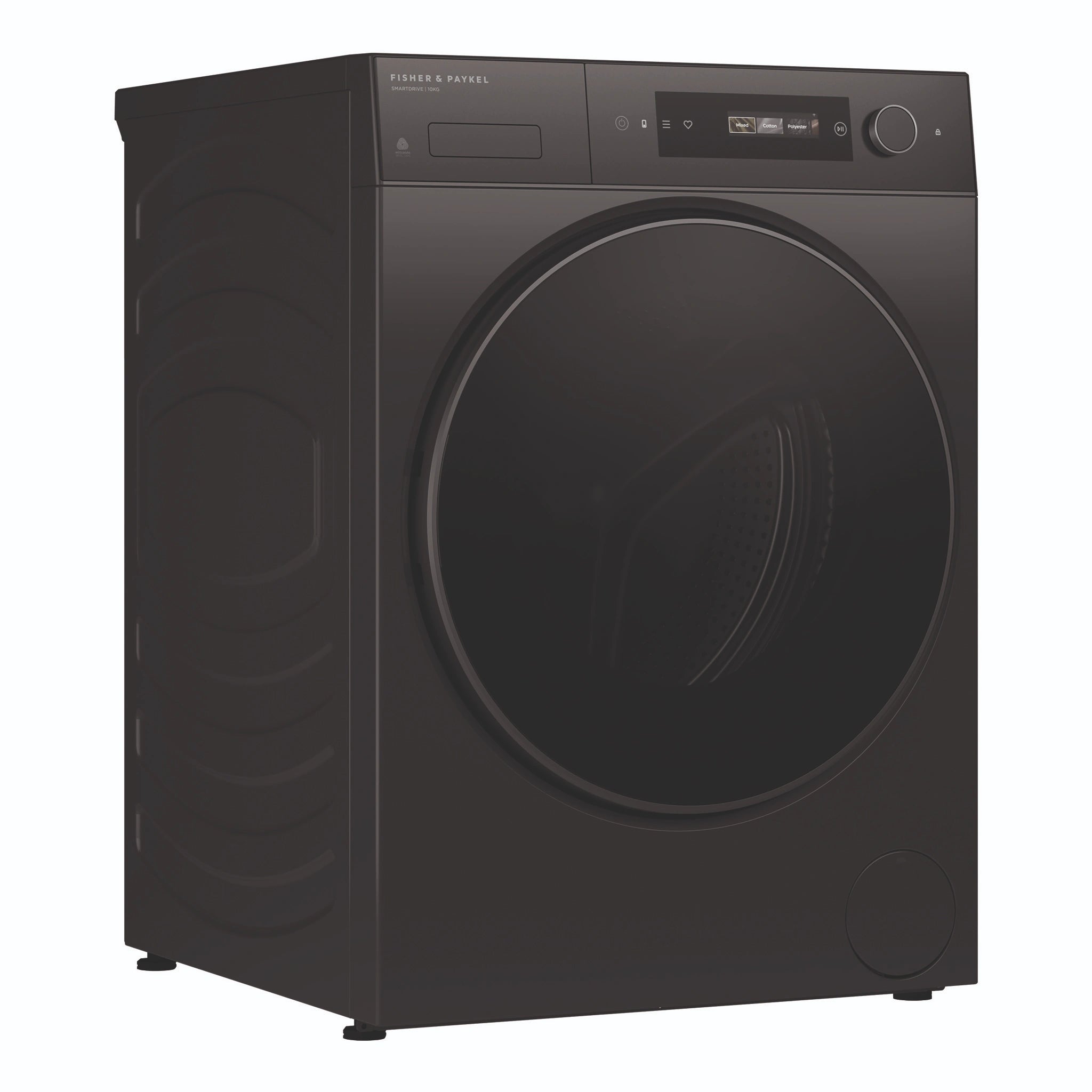 Fisher & Paykel 10kg Series 7 Graphite Front Loader Washer WH1060DG5, Left Side View