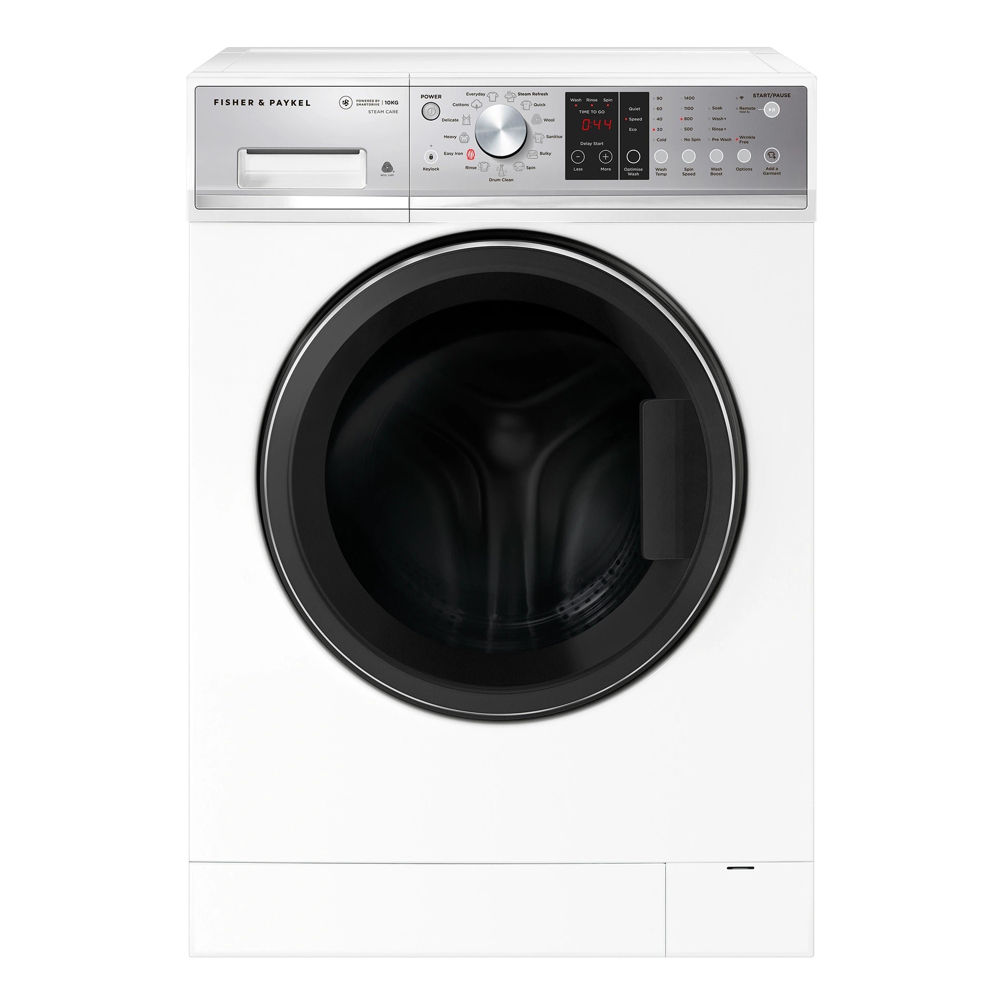  Fisher & Paykel 10kg Series 7 Front Loader Washer WH1060P4, Front View
