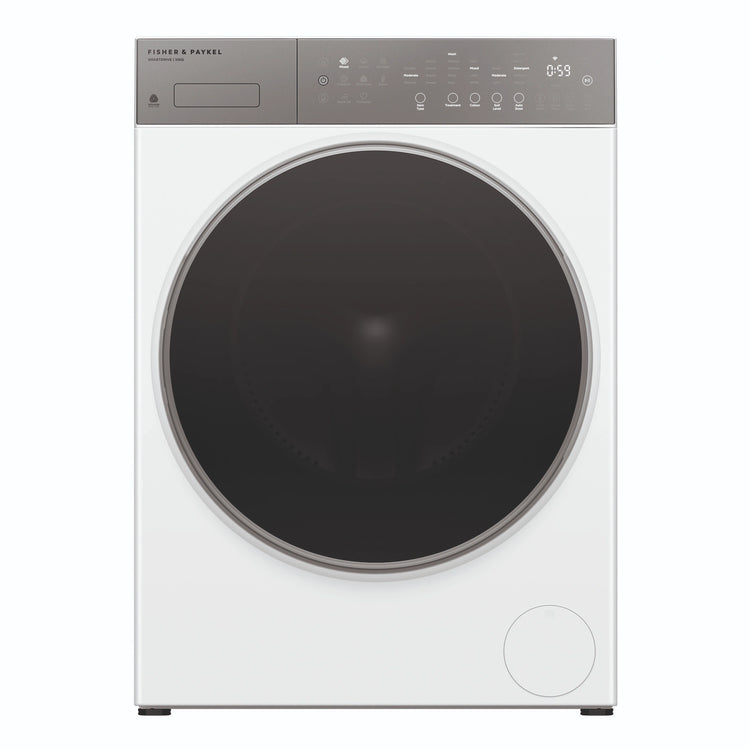 Fisher & Paykel 10kg Series 5 White Front Loader Washer WH1060P5, Front View