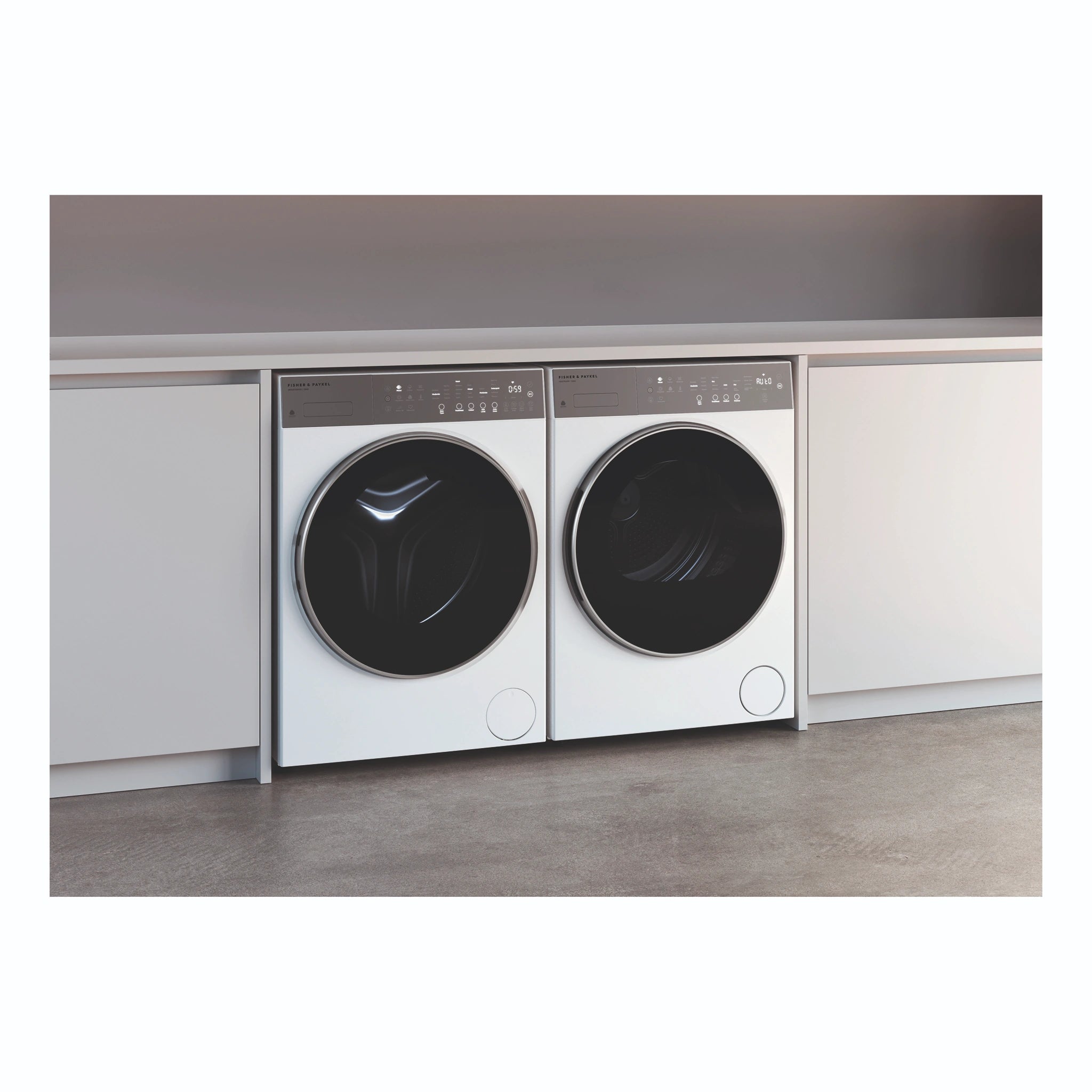 Fisher & Paykel 12kg Series 5 White Front Loader Washer WH1260P5, Lifestyle View