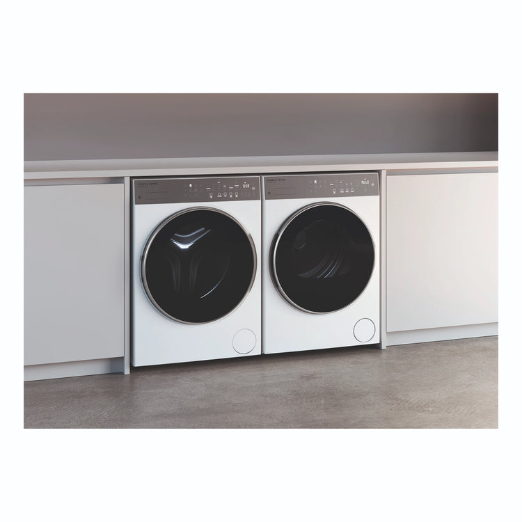 Fisher & Paykel 12kg Series 5 White Front Loader Washer WH1260P5, Lifestyle View