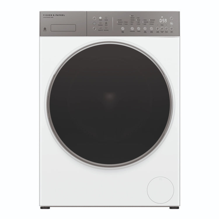 Fisher & Paykel 8kg Series 5 White Front Load Washer WH8060J5, Front View