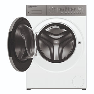 Fisher & Paykel 8kg Series 5 White Front Load Washer WH8060J5, Front View with Door Open