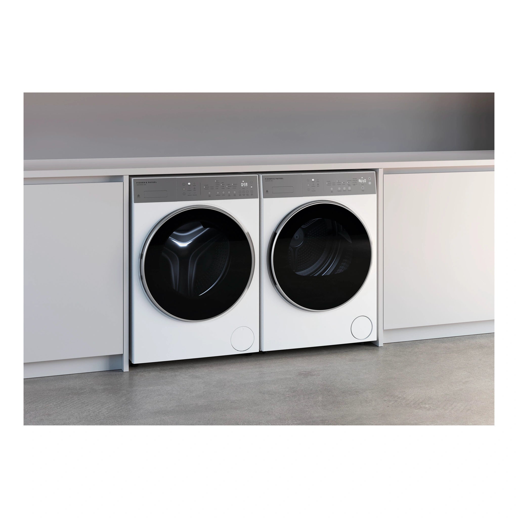 Fisher & Paykel 8kg Series 5 White Front Load Washer WH8060J5, Lifestyle View
