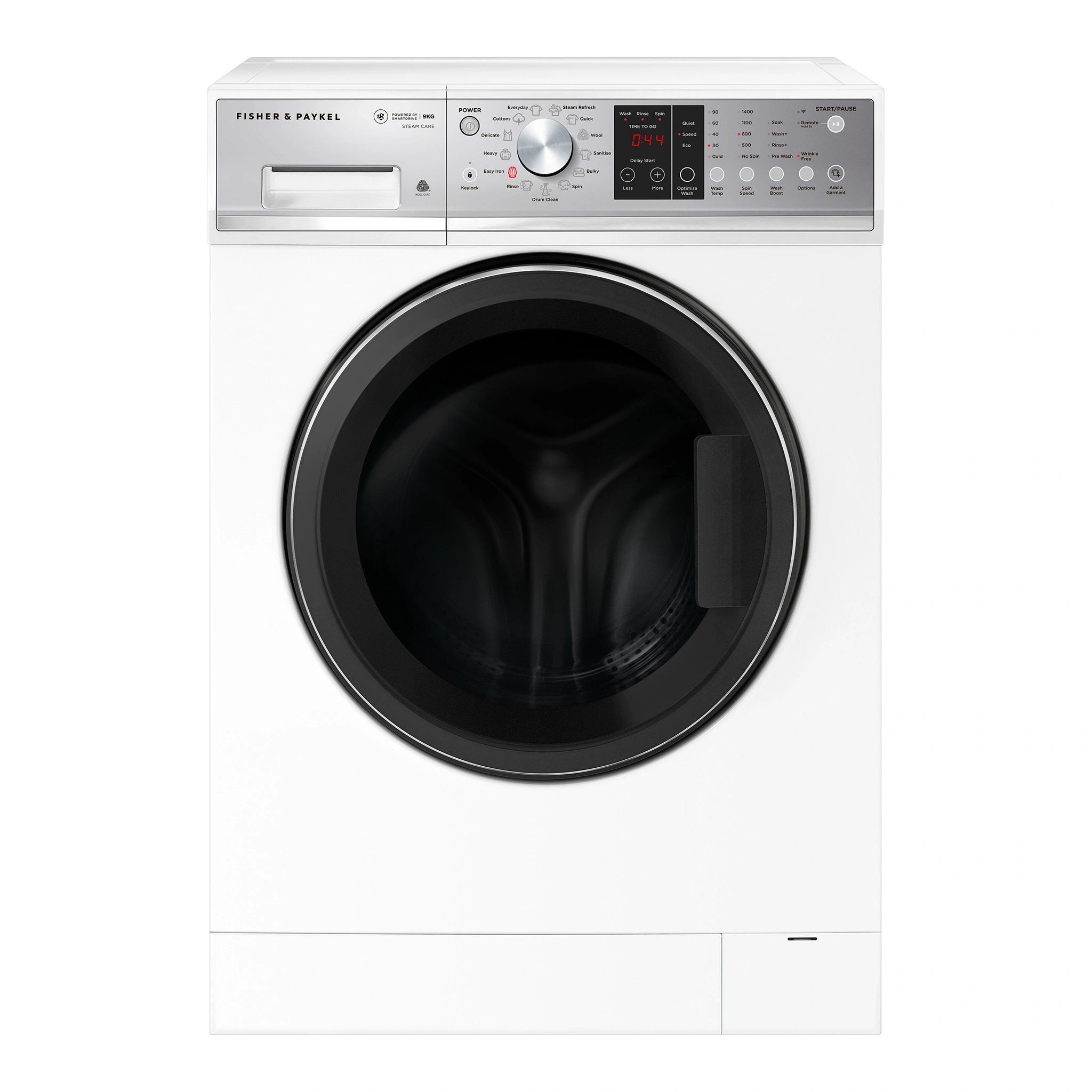 Fisher & Paykel 9kg Series 7 Front Loader Washer WH9060P4, Front View