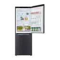 LG 306L Bottom Mount Fridge Matte Black GB-335MBL, Front single door open view