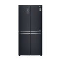 LG GF-B590MBL 530L French Door Fridge Matte Black Steel, Front view