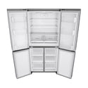 LG 530L French Door Fridge Stainless Steel GF-B590PL, Front top view with all doors open
