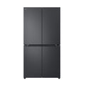 LG 665L French Door Fridge Matte Black GF-B700MBL, Front view 