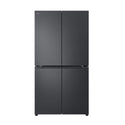 LG 665L French Door Fridge Matte Black GF-B700MBL, Front view 