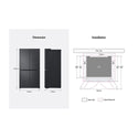 LG GF-B700MBL 665L French Door Fridge Matte Black