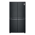 LG 664L French Door Fridge Matte Black GF-B730MBL, Front view