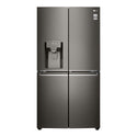 LG 637L French Door Fridge Black Steel GF-D706BSL, Front view