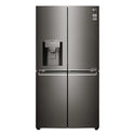 LG 708L French Door Fridge Black Steel GF-D708BSL, Front view