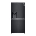 LG 506L French Door Fridge Matte Black Steel GF-L570MBNL, Front view