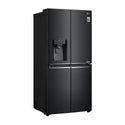 LG 506L French Door Fridge Matte Black Steel GF-L570MBNL, Front right view