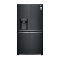 LG 637L French Door Fridge Matte Black GF-L706MBL, Front view