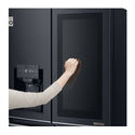 LG 708L French Door Fridge Matte Black GF-V708MBSL, Front left view