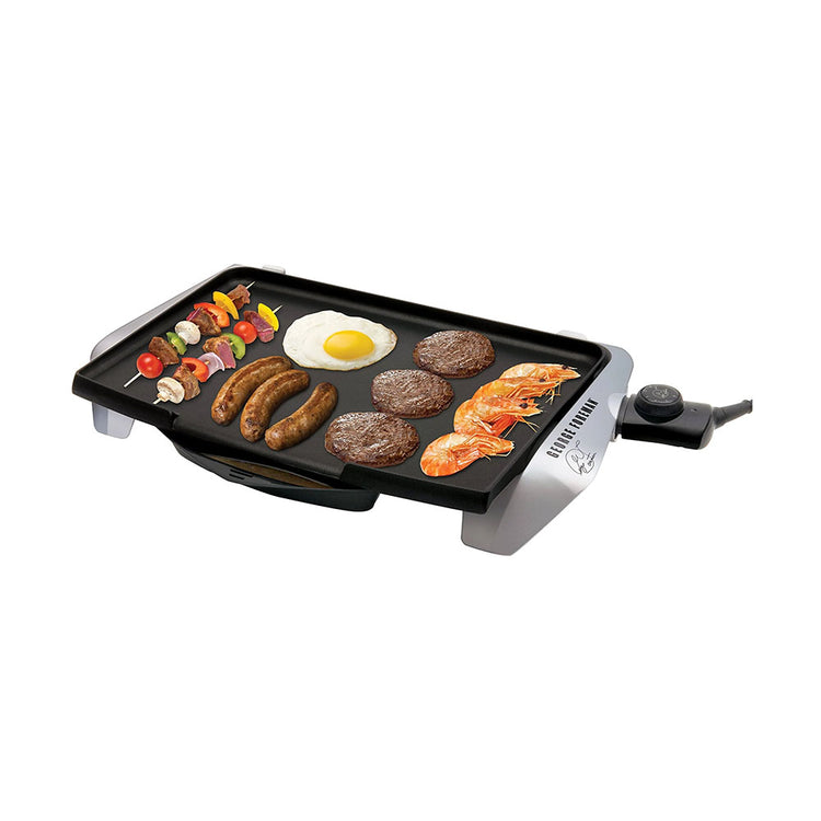 George Foreman GREG10 Silver Electric Griddle Appliance Giant