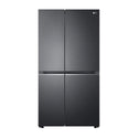 LG 655L Side By Side Fridge Matte Black GS-B655MBL, Front view