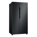 LG 626L Side By Side Fridge Matte Black GS-B680MBL, Front right view