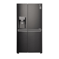 LG 665L Side By Side Fridge Black Stainless Steel GS-D665BSL, Front view