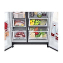 LG 635L Side By Side Fridge GS-L635MBL, Bottom open