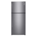 LG 410L Top Mount Fridge Stainless Steel GT-442SDC, Front view