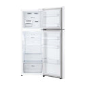 LG 335L Top Mount Fridge White GT-4W, Front view with open doors