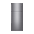 LG 478L Top Mount Fridge Stainless Steel GT-515SDC, Front view