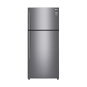 LG 478L Top Mount Fridge Stainless Steel GT-515SDC, Front view