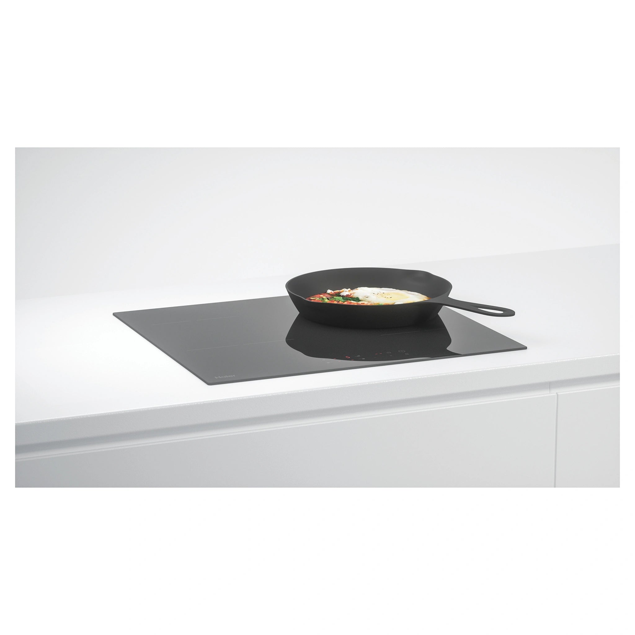 Haier 60cm 300 Series Electric Cooktop HCE604TB3, Cooking View