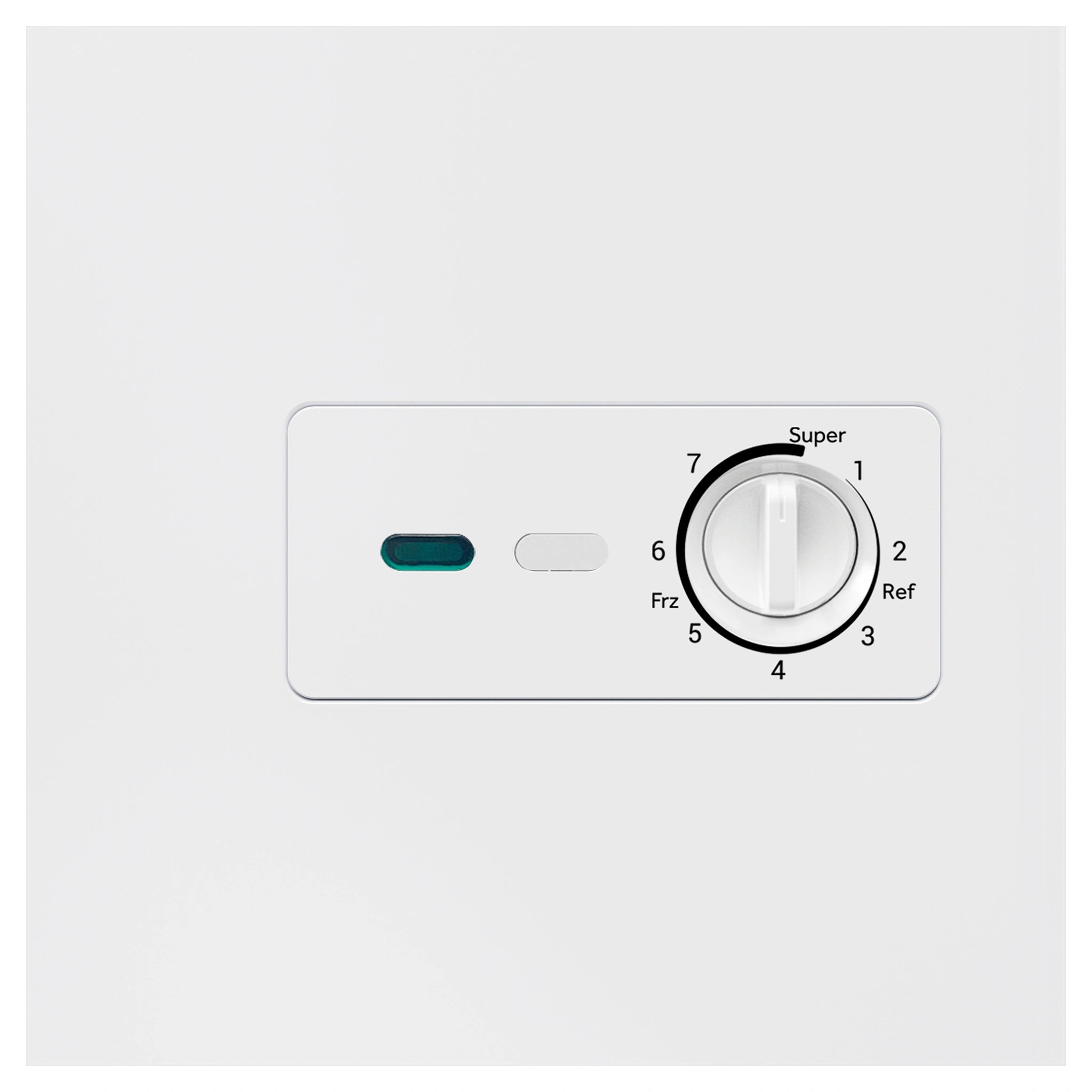 Haier 194L White Hybrid Chest Freezer HCF194W, Controls View