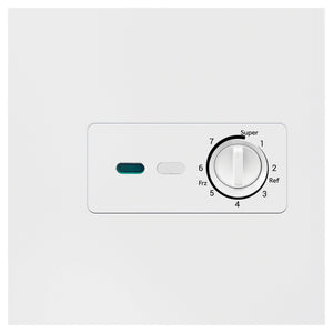 Haier 194L White Hybrid Chest Freezer HCF194W, Controls View
