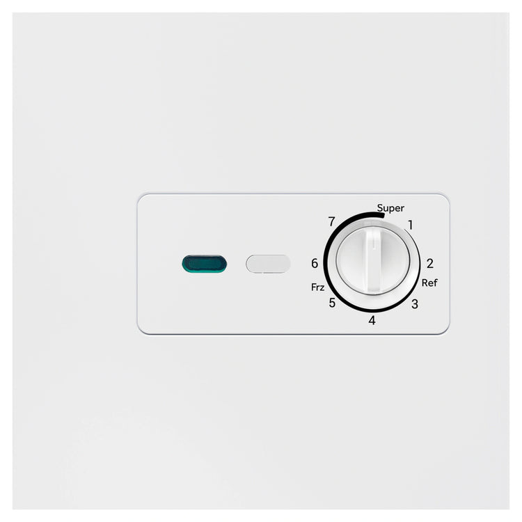 Haier 194L White Hybrid Chest Freezer HCF194W, Controls View