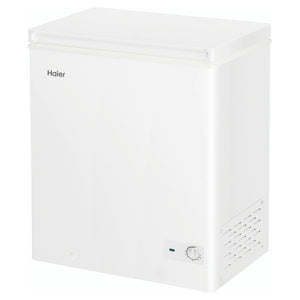 Haier 194L White Hybrid Chest Freezer HCF194W, Left Angle View