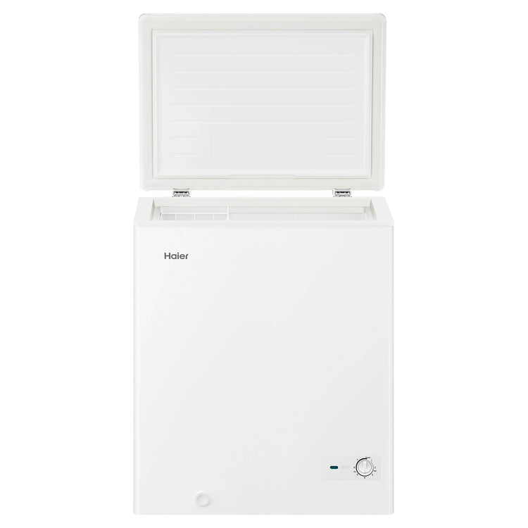 Haier 194L White Hybrid Chest Freezer HCF194W, Open Door View