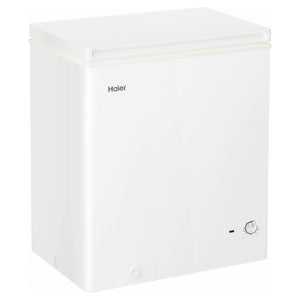 Haier 194L White Hybrid Chest Freezer HCF194W, Right Angle View