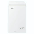 Haier 97L 300 Series White Hybrid Chest Freezer HCF97W, Front View