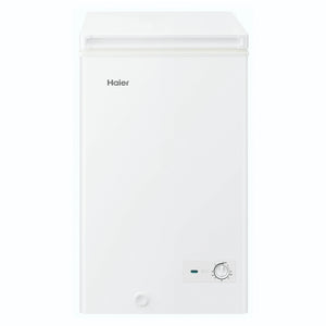 Haier 97L 300 Series White Hybrid Chest Freezer HCF97W, Front View