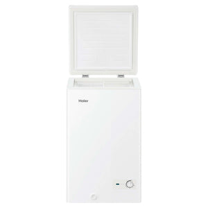 Haier 97L 300 Series White Hybrid Chest Freezer HCF97W, Open Door Front View
