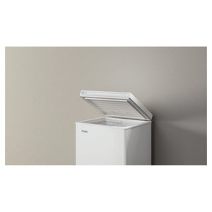 Haier 97L 300 Series White Hybrid Chest Freezer HCF97W, Open Door View